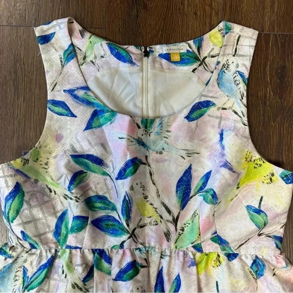 Leifsdottir Brocade Bird Peplum Top (Anthropologie) SZ 14 - Picture 4 of 7